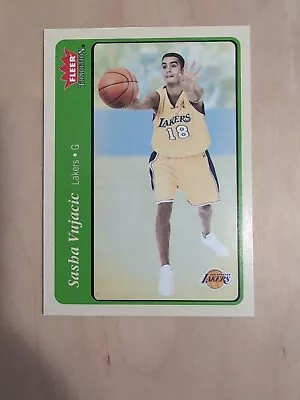 2004-05 Fleer Tradition #247 Sasha Vujacic Rookie GREEN Parallel Lakers  • $1.75