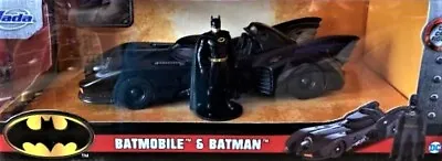 Jada Toys Hollywood Rides 1989 Batmobile & Batman Vehicle And Figure Set 2022 • $26.95
