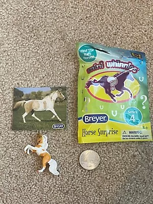 Breyer Mini Whinnies Horse Surprise Series 4 - Palomino Pinto Rearing - Goldie • $7.99