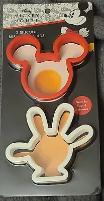 Disney Plus Mickey Mouse & Glove Silicone Breakfast Molds Eggs Pancake Batter • $9.99