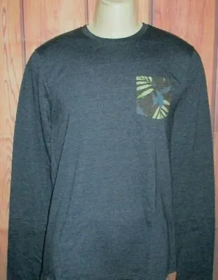 Mens Hollister Heather Blue Long Sleeve T-shirt Size M • $22.95