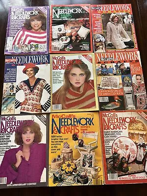 McCalls Needlework Crafts Magazine Lot Of 9! 70s 80s • $34.99