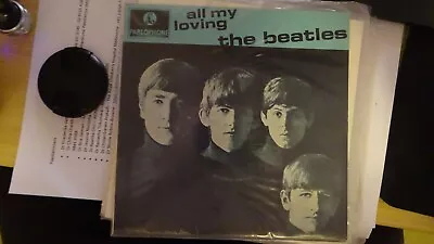THE BEATLES Parlophone Vinyl ALL MY LOVING EP 45rpm GEPO-8891  • $20