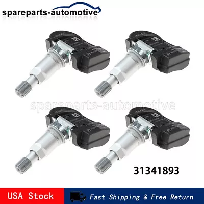 Set Of 4 TPMS Tire Pressure Sensors 31341893 Fit For Volvo XC70 C30 S60 V50 XC60 • $30.18