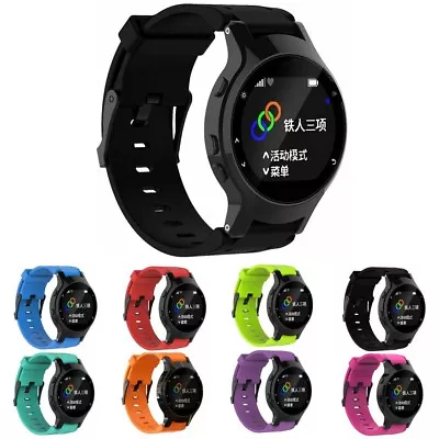 StrapsCo Silicone Watch Strap W/ Black Buckle For Garmin Forerunner 225 W Tool • $47.19