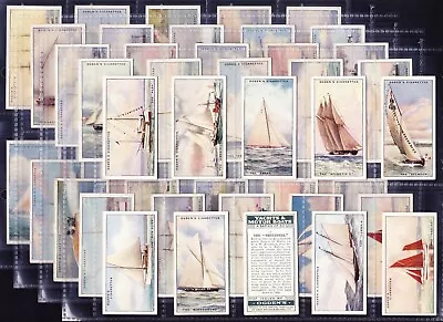 Ogdens YACHTS & MOTOR BOATS 1930 Set Of 50 *Good/VG Condition* • £19.99