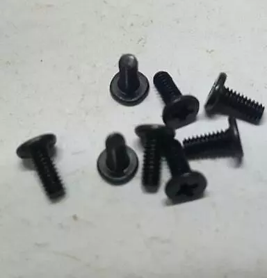 8x M2.5 X 6mm M2.5 X6L Flat Wafer Head Machine Screws Black Zinc Laptop • £3.19