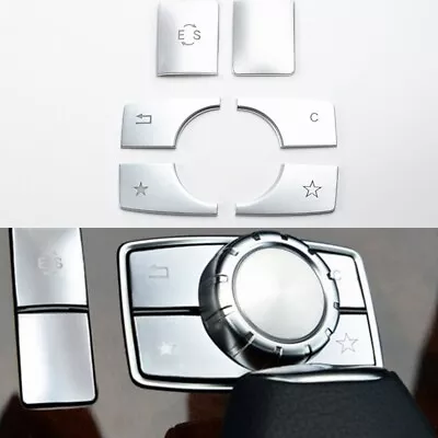 6Pcs Center Console Multimedia Button Cover Trim For Mercedes Benz E Class W212 • $9.99