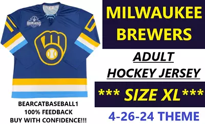 (size Xl) Milwuakee Brewers Admirals Adult Hockey Jersey *pre-sale* 4-26-24 • $56.99