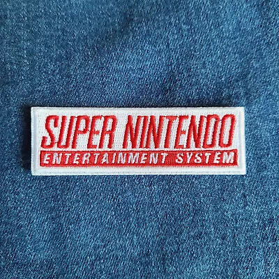 Super Nintendo SNES Logo Patch (Iron On Sew Embroidery Applique Retro 90s) • $4.99