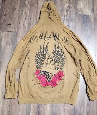 Blac Label Hoodie XL Urban Hip Hop Grace Sweatshirt Distressed  • $29.99