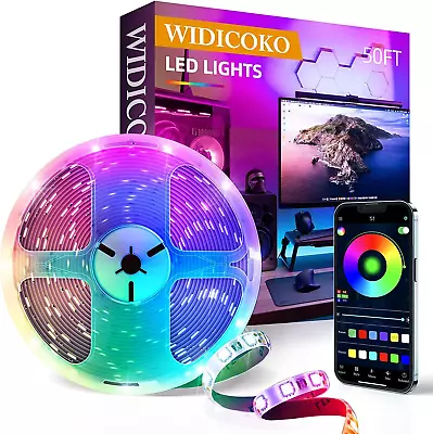 100Ft LED Lights For Bedroom Music Sync Color Changing Led Lights With APP & IR • $14.79