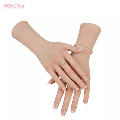Silicone Female Fake Hand Model Lifesize Mannequin Display Jewelry Model Prop • $73.80