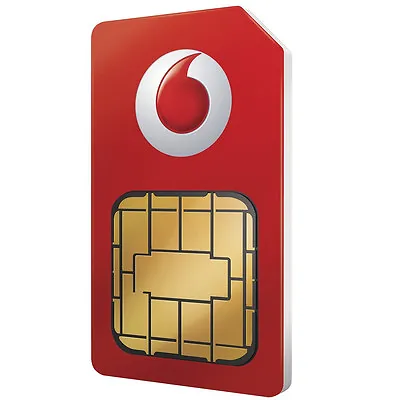 VODAFONE PAY AS YOU GO SIM CARD OFFICIAL SEALED 4G NANO MICRO SIM 3 In 1 DATA • $1.23