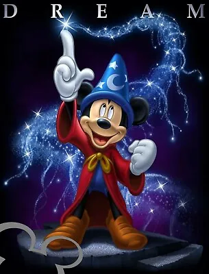 Disney Mickey Mouse Art Print A4 Poster Picture Nursery Gift Baby Christmas • £4