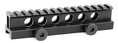 Flat Top 1 Inch Riser Mount 14 Ring Slot Picatinny Rail With Qd Thumb Screws • $22