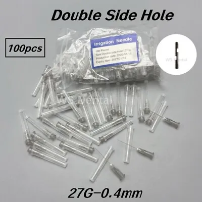 100PC Dental Irrigation Needle Syringe Tips Suction Pipe Endo Disposable Tip 27G • $12.87