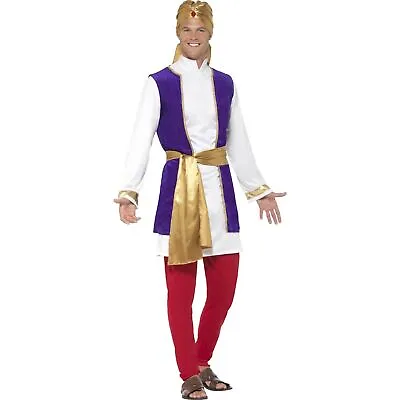 £35.59 • Buy Smiffys Aladdin Arabian Prince Genie Adult Mens Fancy Dress Costume New