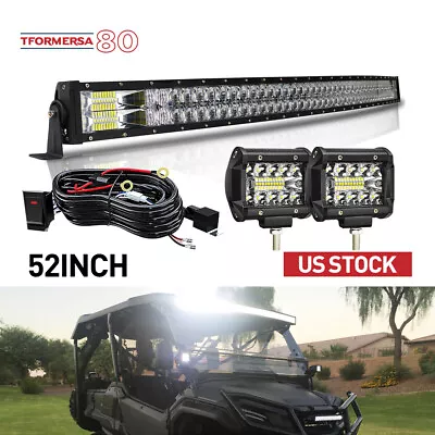 Fit Dodge Ram 02-08 1500 52'' Front Windshield LED Light Bar Offroad Lights Wire • $95.50