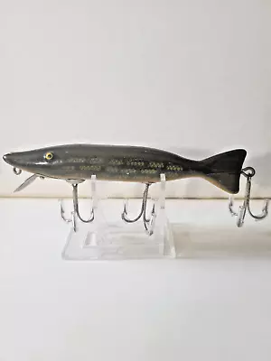 Vintage Paw Paw Lg Pike Caster Minnow Te 5  Old Wooden Lure • $30.99