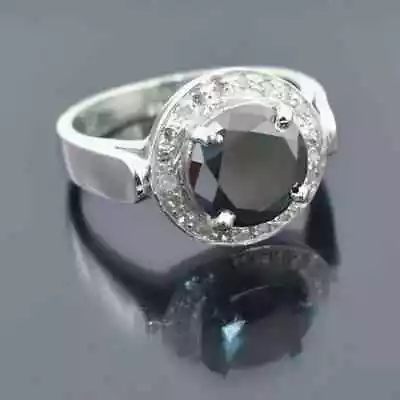 2Ct Round Lab Created Diamond Women's Engagement Band Ring 14K White Gold Finish • $74.99