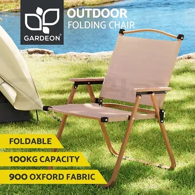 Gardeon Outdoor Camping Chairs Portable Folding Beach Chair Patio Furniture • $35.95