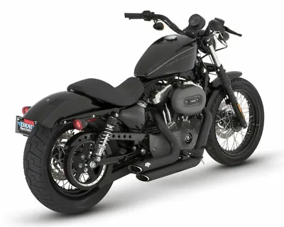 Vance & Hines 47219 Black Shortshots Staggered Exhaust Harley Sportster 04-13 XL • $599.99