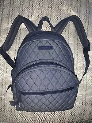 Vera Bradley Quilted Moonlight Navy Denim Essential Compact Backpack • $60