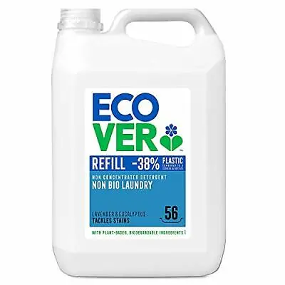Premium Ecover Non Bio Laundry Liquid Refill 5 L High Quality • £24.72