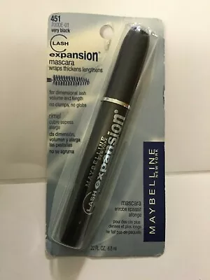 Maybelline Lash Expansion Washable Mascara Very Black #451 NEW. • $21.24