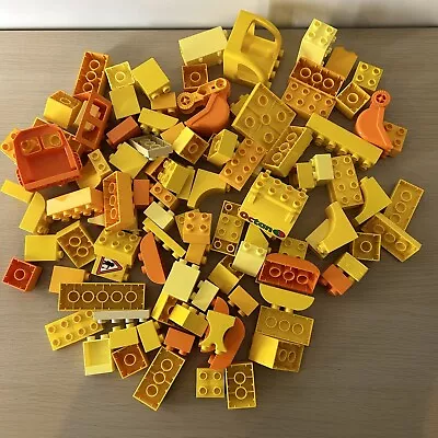 Lego Duplo 1kg Bulk Lot Play Blocks Bundle Genuine Block Mixed Yellow Orange • $10