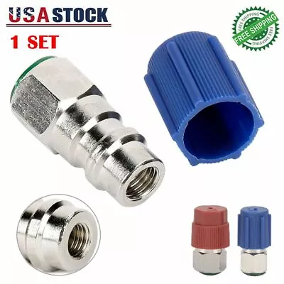 A/C Charging Port Adapter Retrofit R12 To R134a Conversion Fitting Set Kits US • $9.39