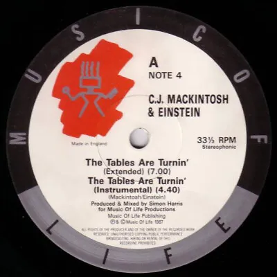 CJ Mackintosh & Einstein  - The Tables Are Turnin' (12 ) • £16.49