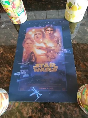 Vinyl Cloth 11 3/4  X 8  Star Wars Movie Poster Framed W/superior Image Frame • $15