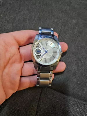 Fossil Arkitekt Twist Watch Men 42mm Silver Skeleton ME-1000. CLEAN • $79.99