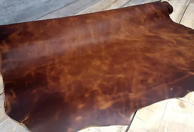 £33.50 • Buy Vintage Look Cow Hide, Veg Tanned Full Grain Italian Leather 1.8-2mm (4oz -5oz) 