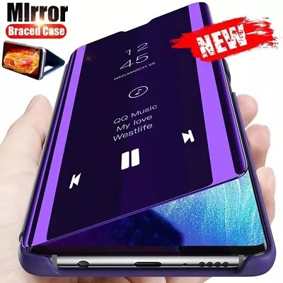 $11.13 • Buy Clear View Mirror Leather Flip Case For IPhone 14 Pro Max 13 Pro 12 11 XS XR 87+