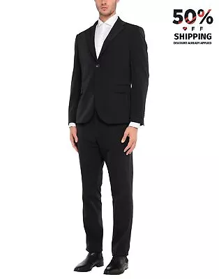 RRP€430 MARCIANO Blazer Jacket IT52 US42 XL Black Wool Blend Marzotto Fabric • $74.59