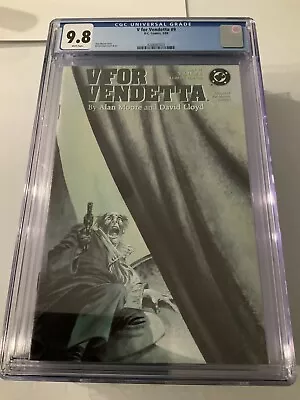 V For Vendetta #9 CGC 9.8 (1989) By Alan Moore And David Lloyd • $30