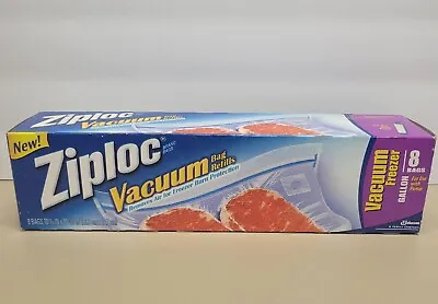 $20 • Buy Ziploc Vacuum Bag Refills Gallon Size Freezer 8 Bags Brand New For Use With Pump