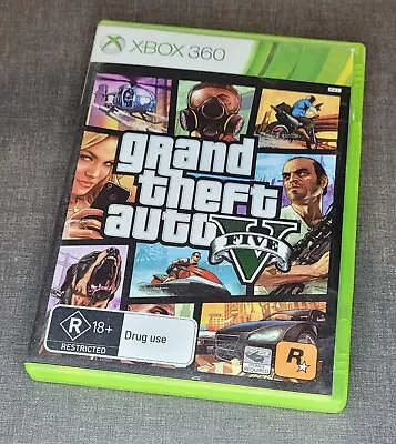 Grand Theft Auto V - Xbox 360 PAL - Complete With Map • $10.99