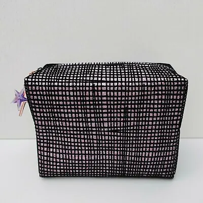 MAC Black & Purple Makeup Cosmetic Bag Travel Pouch Purse Case Brand NEW!! • $14.95