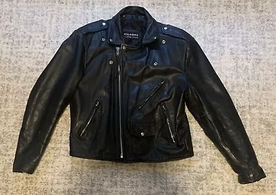 Wilsons Mens Motorcycle Leather Jacket Sz Large • $125