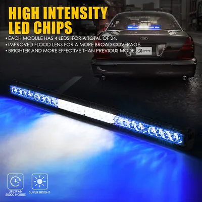 27 Inch LED Traffic Advisor Strobe Light Bar Windshield Deck Emergency Warning • $44.99