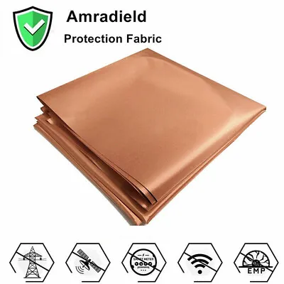 EMF Protection Pure Copper Fabric- RFID EMI RF Shielding Radiation-Proof Cloth • $77.88