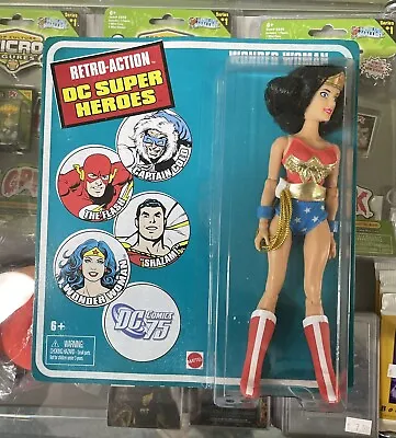 Mattel Retro Action DC Super Heroes Wonder Woman Action Figure 8  Mego Vtg MIP • $44.99