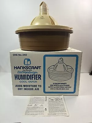 Vintage Hankscraft 240 Cool Vapor Mist Humidifier Vaporizer W Box 1.6G By Gerber • $119.95