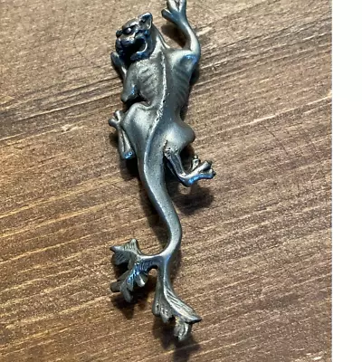 Vintage Pewter HAMMOND CASTLE Museum Gargoyle Brooch Pin / Gothic Brooch • $35