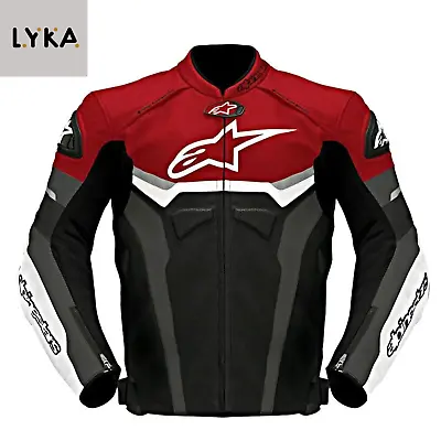 Alpinestars Motorbike Racing MotoGP Motorbike Racing Leather Jacket With Armor • $209