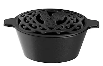 FireBeauty Woodstove Steamer Stove Humidifier Cast Iron Lattice Top Rust • $54.19